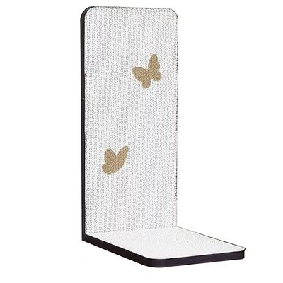 High Quality Corrugated Paper Grip and Wear Resistance White Butterfly L-Shaped Cat Scratching Board