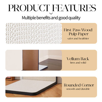 High Quality Corrugated Paper Grip and Wear Resistance White Butterfly L-Shaped Cat Scratching Board