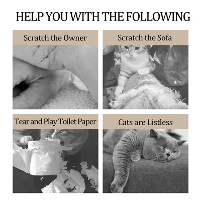 High Quality Corrugated Paper Grip and Wear Resistance White Butterfly L-Shaped Cat Scratching Board