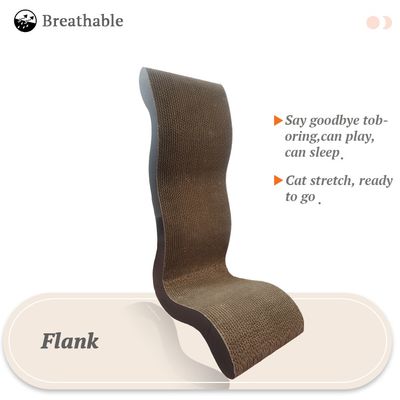 L-Shaped Wave Cat Scratching Board L Shape More Functions Cardboard Corrugated Cat Scratcher for Cats