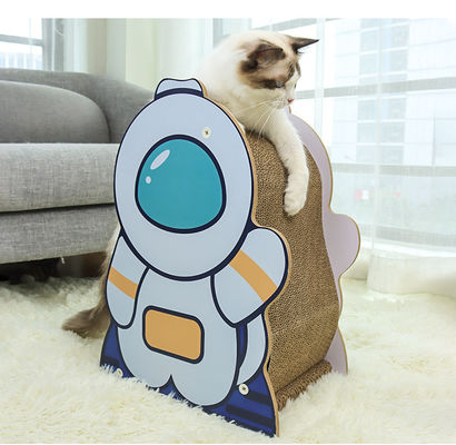 Astronaut Standing Cat Scratching Board Cute Design Corrugated Paper Material Is Resistant to Grip Wear Environmental protection