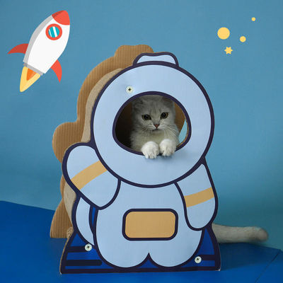 Astronaut Standing Cat Scratching Board Cute Design Corrugated Paper Material Is Resistant to Grip Wear Environmental protection