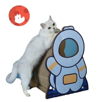 Astronaut Standing Cat Scratching Board Cute Design Corrugated Paper Material Is Resistant to Grip Wear Environmental protection