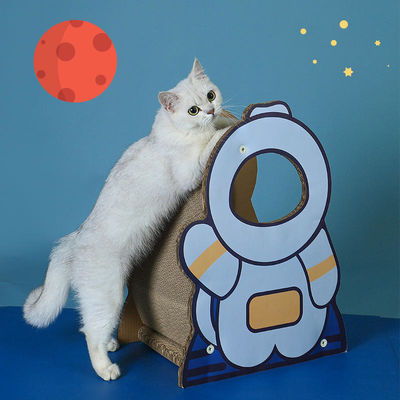 Astronaut Standing Cat Scratching Board Cute Design Corrugated Paper Material Is Resistant to Grip Wear Environmental protection