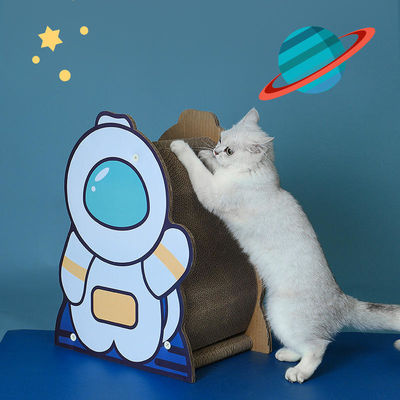 Astronaut Standing Cat Scratching Board Cute Design Corrugated Paper Material Is Resistant to Grip Wear Environmental protection