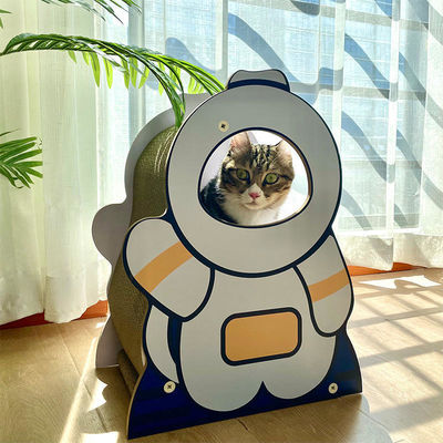 Astronaut Standing Cat Scratching Board Cute Design Corrugated Paper Material Is Resistant to Grip Wear Environmental protection