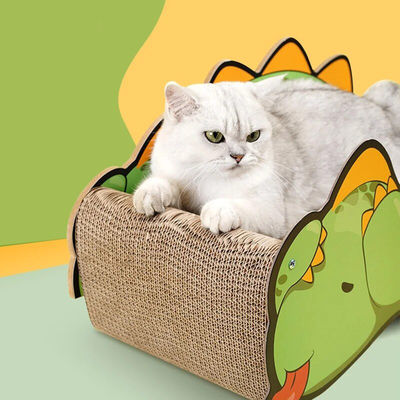 Lovely Dinosaur Sofa Cat Scratch Board Large Space Cat Scratching Board Comfortable and Resistant to Scratching