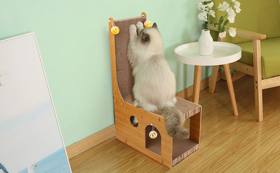 Chair Cat Nest More Than One Cat Scratcher, Cat Scratching Board, L Shaped Vertical Cat Scratcher for Wall and Couch Protection