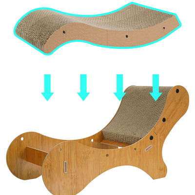 Armchair Scratching Board Factory Wholesale Wear Resistant Multi-Functional Cat Litter Corrugated Paper Cat Scratch Board Toys