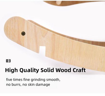 Cat Scratcher House Rocking Bed Sofa Cat Scratching Board Interactive Toy Natural Color Wood and Sisal Sofa Corrugated Cardboard