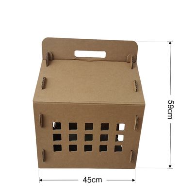 Small House Shape Corrugated Cardboard Cat Scratcher Board Toy Corrugated House Cat Scratching Board OEM Wholesale