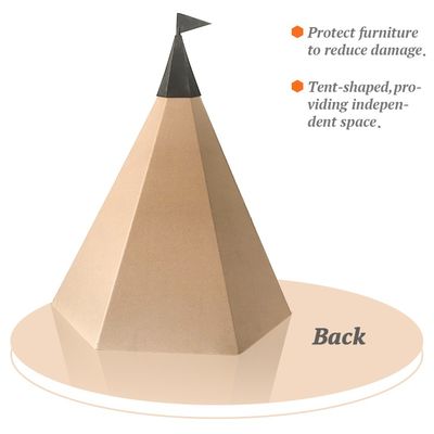 Corrugated Paper Cat Scratcher Oem Tent-Shaped Cat Litter Scratching Board Combinable Tent Shape