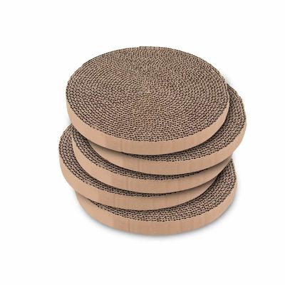 Pet Supplies Cat Scratcher Replacement Pads - Cardboard Cat Scratcher Pad, Relieves Stress, Supports Pet Behaviors, 5 Count