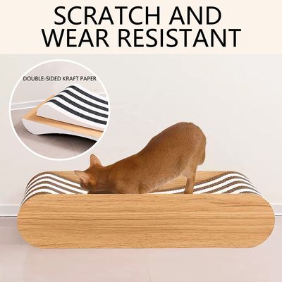 Double-Sided Sofa Cat Scratching Board (Black) Scratch-resistant Wear-resistant cat Scratch Board Corrugated Paper Material