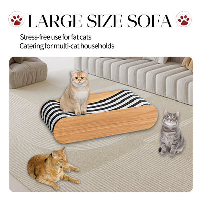 Double-Sided Sofa Cat Scratching Board (Black) Scratch-resistant Wear-resistant cat Scratch Board Corrugated Paper Material