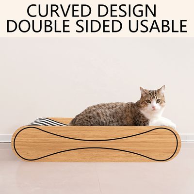 Double-Sided Sofa Cat Scratching Board (Yellow) Corrugated Paper Material Scratch-resistant Wear-resistant cat Scratch Board