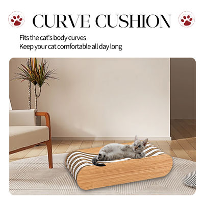 Double-Sided Sofa Cat Scratching Board (Yellow) Corrugated Paper Material Scratch-resistant Wear-resistant cat Scratch Board