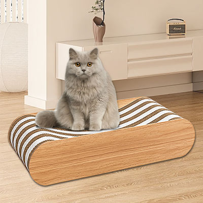 Double-Sided Sofa Cat Scratching Board (Yellow) Corrugated Paper Material Scratch-resistant Wear-resistant cat Scratch Board