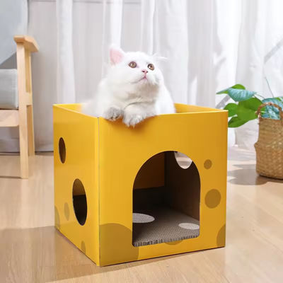 Pet Toy Cat Scratching Board Claw Grinder Corrugated Paper Cat Scratcher Wear-resistant Climbing Cat Scraper