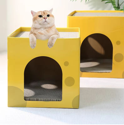 Pet Toy Cat Scratching Board Claw Grinder Corrugated Paper Cat Scratcher Wear-resistant Climbing Cat Scraper