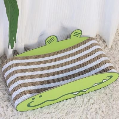 Crocodile Cat Scratch Board - Resistant to Scratching and Non-Slippery - Large Space Cat Scratch Sofa - Ideal Tool for Cat Clawing
