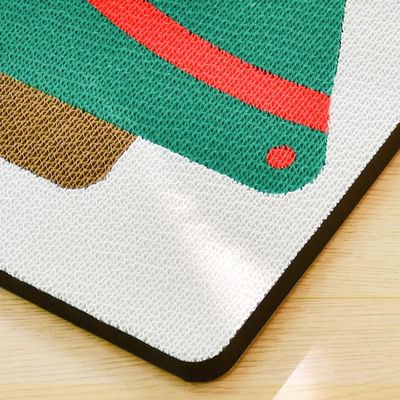 Christmas Cat Scratching Board Corrugated Cardboard Kitten Scratcher Pad for Wall Window