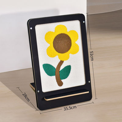 Vertical Sunflower Cat Scratching Board Durable Scratching Board for Indoor Cats Unique Design Scratch Board Protect Furniture