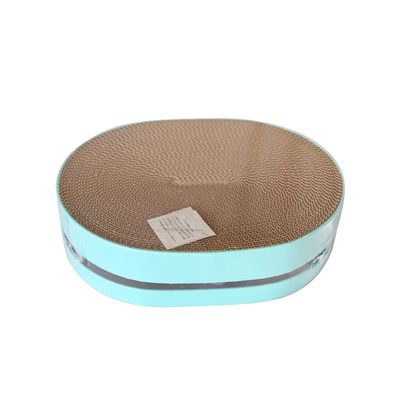 Oval Shape Ecycle Corrugate Scratcher Factory Direct Quality Cat Scratching Board Is Scratch Resistant