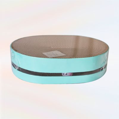 Oval Shape Ecycle Corrugate Scratcher Factory Direct Quality Cat Scratching Board Is Scratch Resistant