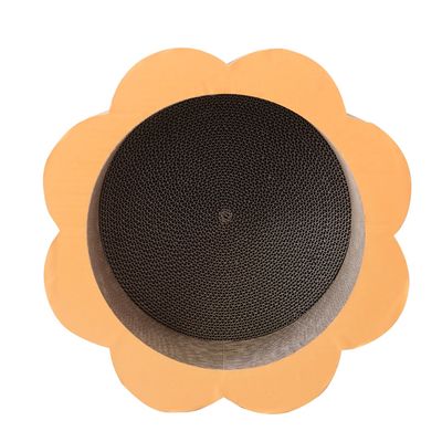 Flower Shaped Round Bowl Cat Scratching Board Cat Scratching Board Pet Scratch Pad