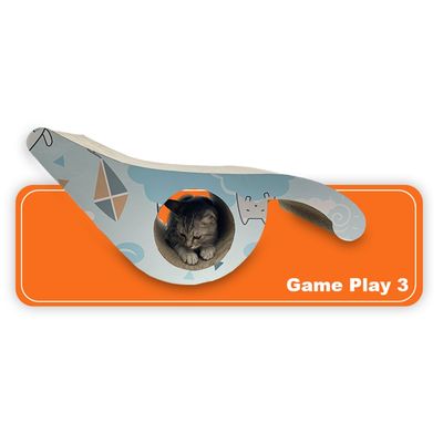 Cat Scratching Board Sea Lion Shape High Quality Cat Toy Scratcher Cardboard Corrugated Scratching Scratcher