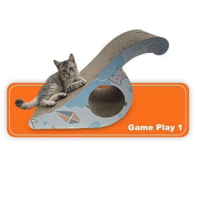 Cat Scratching Board Sea Lion Shape High Quality Cat Toy Scratcher Cardboard Corrugated Scratching Scratcher