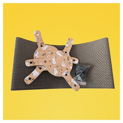 Design Paper Cat Scratcher Pinwheel Cat Scratching Board Combinable Hot Sale Customized Color Multi Size Custom