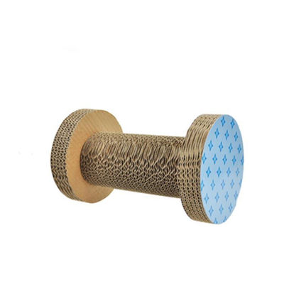 Dumbbell Cat Scratching Board Eco-friendly Corrugated Cardboard Rolling Cat Scratcher Toy