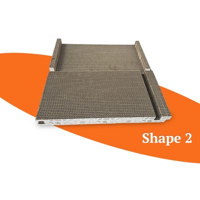 Rectangle Combinable Corrugated Cardboard Cat Scratcher Board Assembly Box Cat Scratching Board OEM Wholesale Combinable