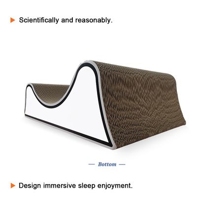 Corrugated Paper Cat Scratch Board Line Valley Type Cat Scratching Board Wholesale Cat Cardboard Toy High Density Durable