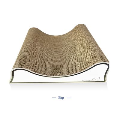 Corrugated Paper Cat Scratch Board Line Valley Type Cat Scratching Board Wholesale Cat Cardboard Toy High Density Durable