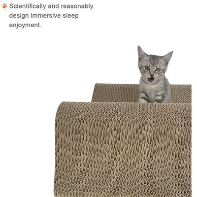 Corrugated Paper Cat Scratch Board Line Valley Type Cat Scratching Board Wholesale Cat Cardboard Toy High Density Durable