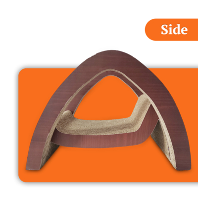 Durable Recyclable Cardboard Cat Scratcher Bridge Cat Scratching Board China Factory Premium Cat Toy Creative Bridge Shape