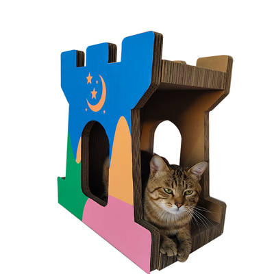Castle Cat Scratch Board Hot Sales Scratcher Cat Play Toy Corrugated Cardboard Cat Scratch Board Scratcher