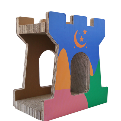 Castle Cat Scratch Board Hot Sales Scratcher Cat Play Toy Corrugated Cardboard Cat Scratch Board Scratcher