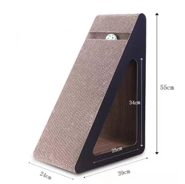 Cat Scratching Board Post Vertical Wear-resistant Cat Scratcher Toy Claw Cardboard Grinding Claw Resistant Corrugated Paper Nest