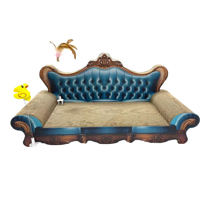 Premium Sofa Shaped Cat Scratching Board Eco Friendly Durable Pet Furniture for Indoor Cats