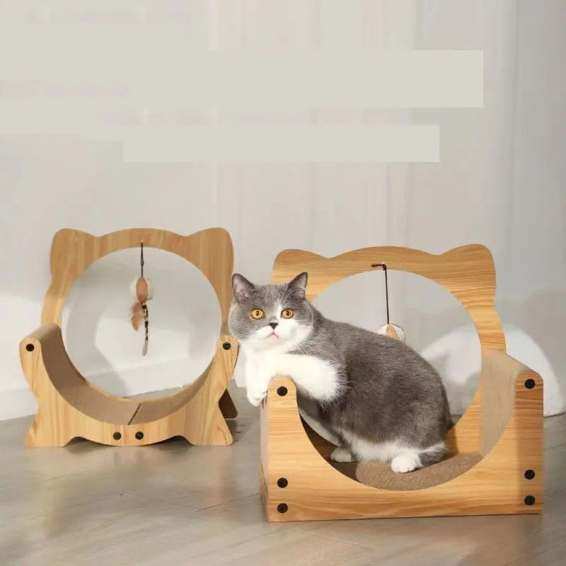 MOWE LOVE Factory Direct Can Customize High-Quality Corrugated Paper Durable C-Type Chair Shape Cat Scratch Board