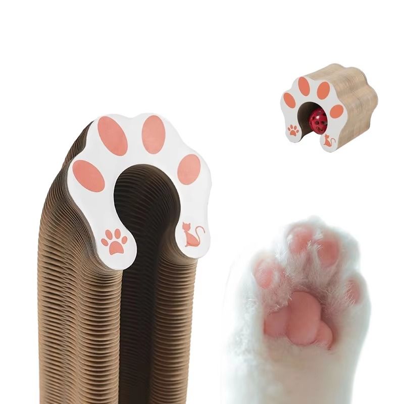 Organ Cat Scratch Board Cat Toy With Bell Cat Grinding Claw Corrugated Paper Self High Durable Scratch Nest
