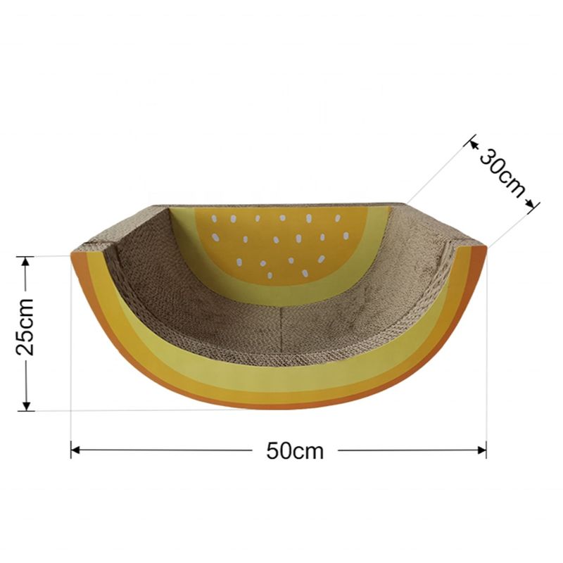 Orange Lobe Tumbler Cat Bowl Cats Lounge Scratchers Popular Scratch Toys Corrugated Cardboard Paper Boards Pet Furniture