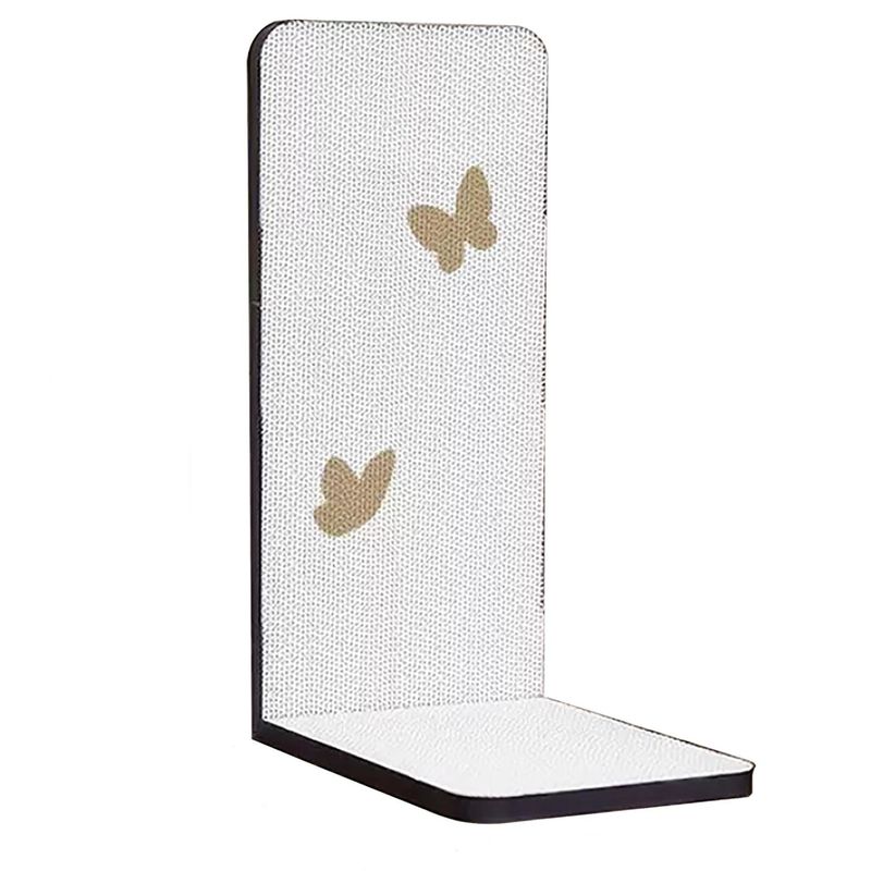 High Quality Corrugated Paper Grip and Wear Resistance White Butterfly L-Shaped Cat Scratching Board