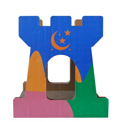 Castle Cat Scratch Board Hot Sales Scratcher Cat Play Toy Corrugated Cardboard Cat Scratch Board Scratcher